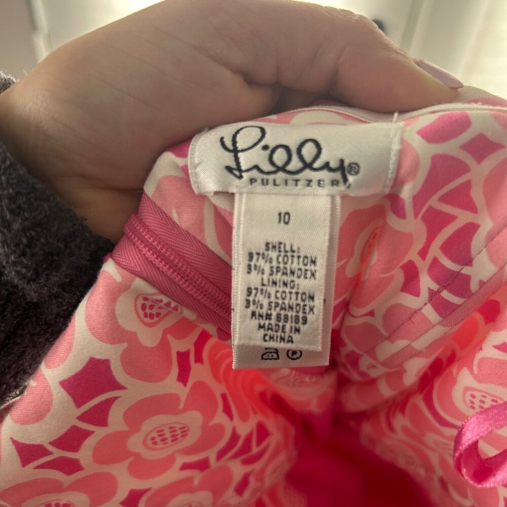 Lilly Pulitzer Pink and White Sleeveless Dress - Picture 7 of 7